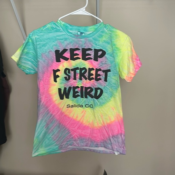 Keep F Street Weird Salida Co Tie Dye T-Shirt (6) - Picture 1 of 4